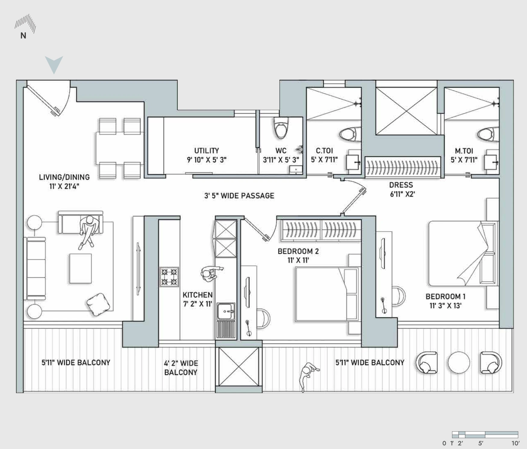 Indiabulls Heights — 2 BHK